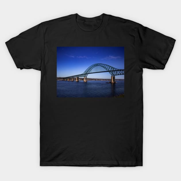 Centennial Bridge in Miramichi, New Brunswick V1 T-Shirt by Family journey with God